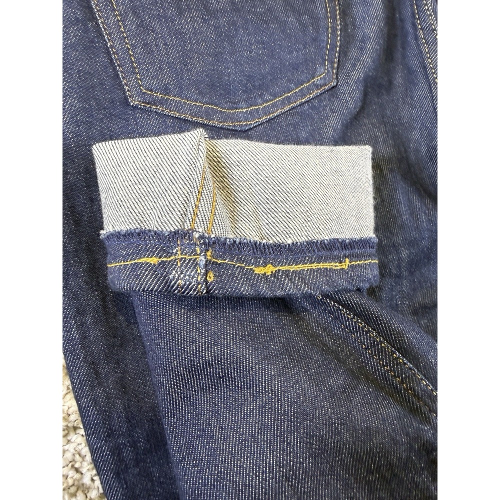 ACNE STUDIOS Bla Konst South Dark Blue Jeans Women's W26/L22 Whiskers Faded - Picture 7 of 9